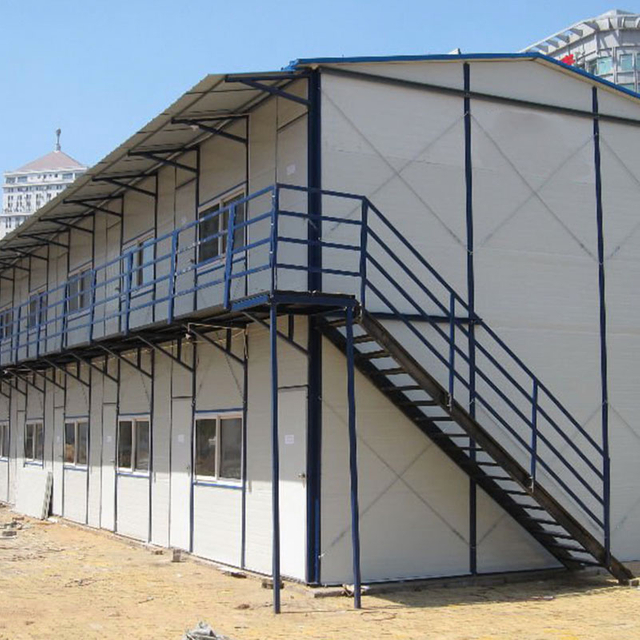 廉价2层钢结构建筑物劳动场所住宿工人营地